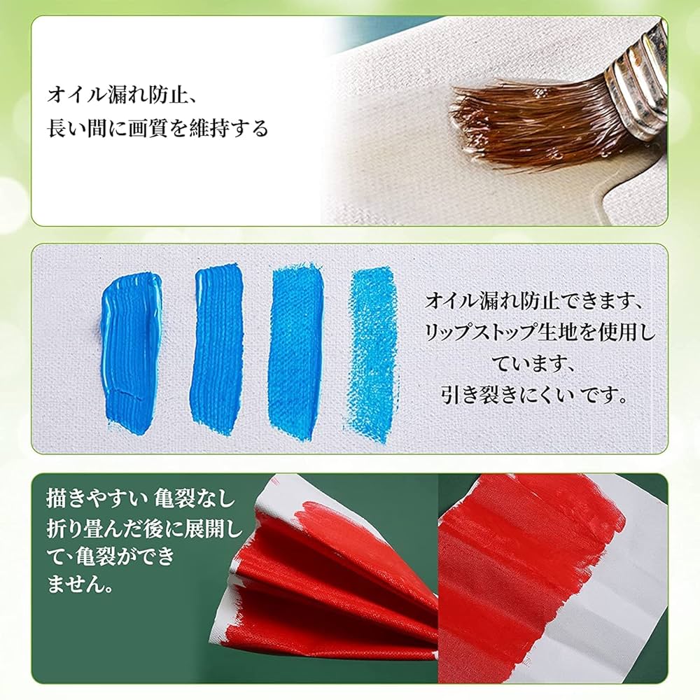 Amazon.co.jp: F4 6枚 セット キャンバス 張りキャンバス